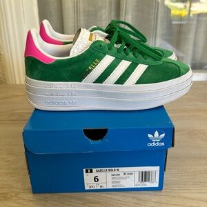 Adidas Gazelle Bold - Green & Pink